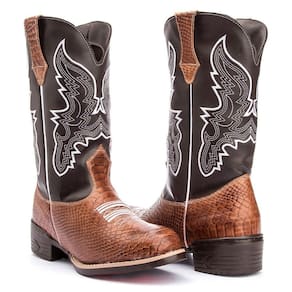 Bota Texana Adulto Anaconda Cafe Conforto Country Kapell