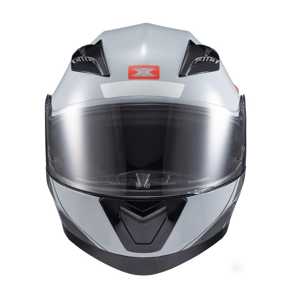 Capacete Texx Escamot Gladiator V3 Makan Cinz Verm 58 [F016]