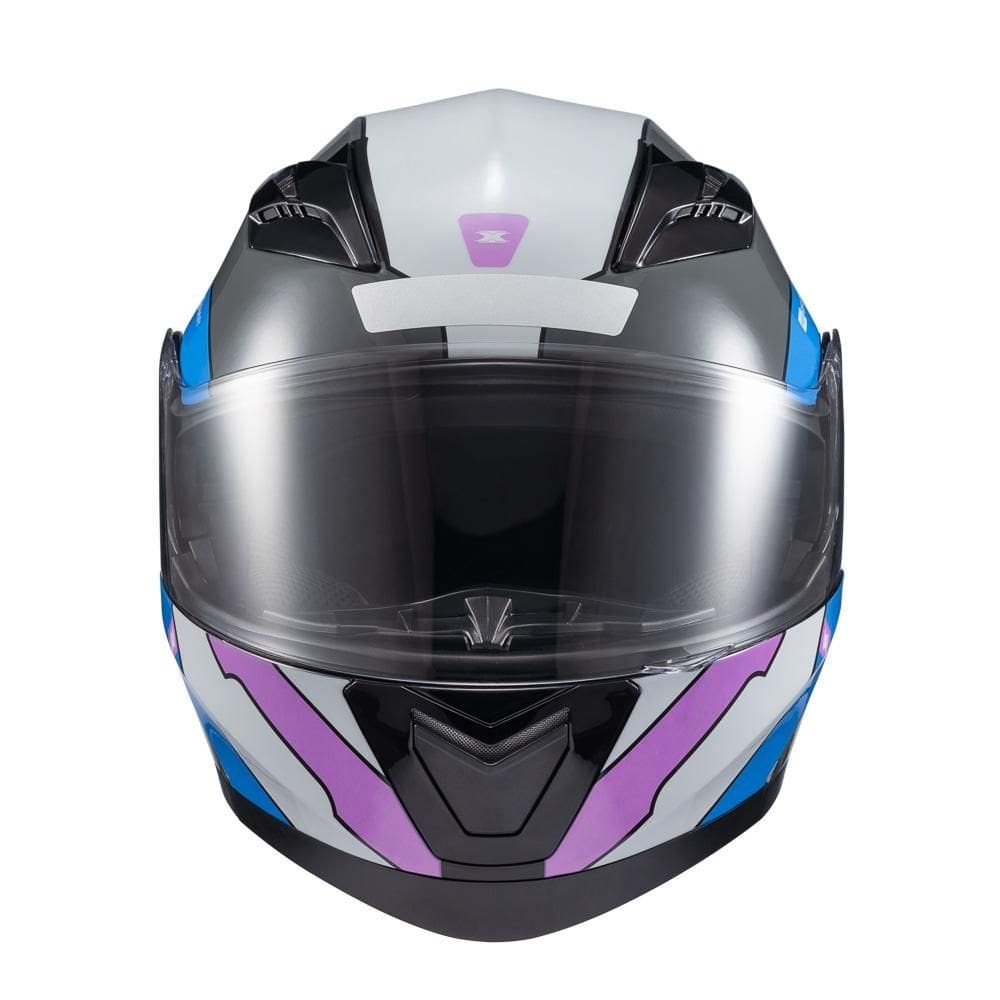 Capacete Texx Escamot Gladiator V3 Reisen Azul Rosa Branc 58 [F016]
