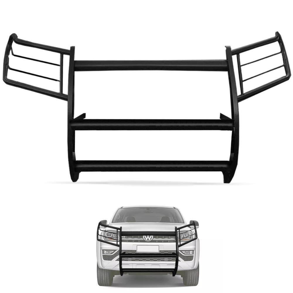Grade Frontal Amarok 2010 a 2023 Preto Aço Carbono Gtnox
