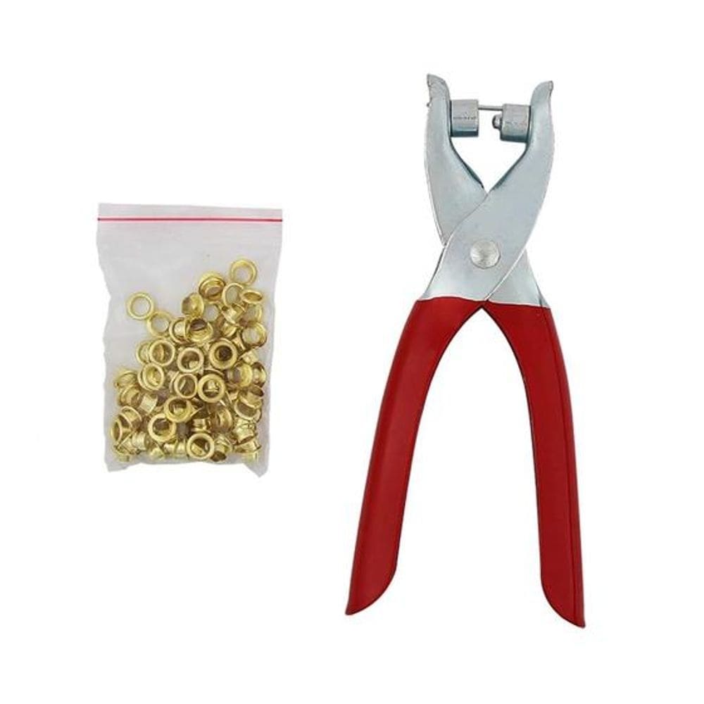 Alicate P/ Ilhoses 14,2Cm + 100Pcs Ilhoses Western 100