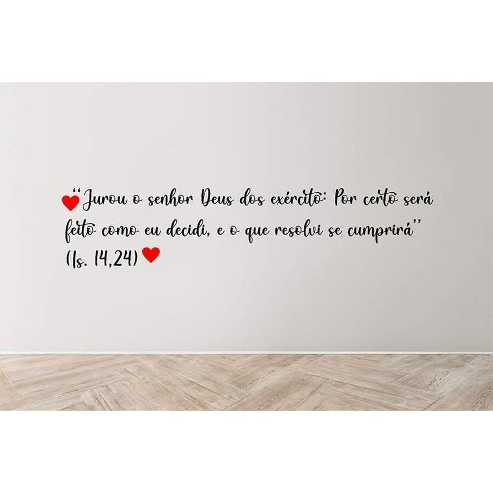 Adesivo De Parede Isaias 14:24