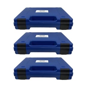 Kit 3 Maleta Transporte Equipamentos Alça 242x175x20mm Armazenamento Reagentes Trava Es-25 Instrutherm