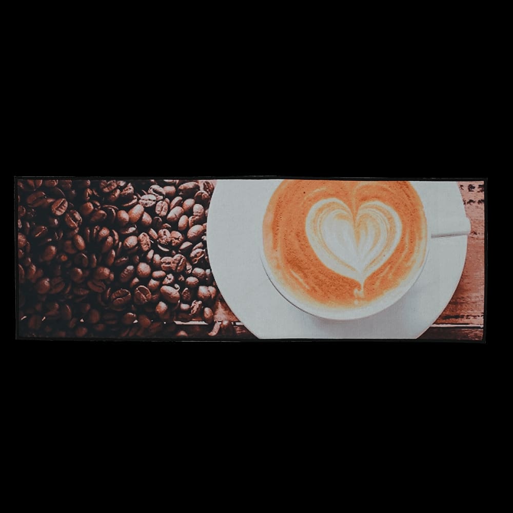 Tapete de Cozinha Passadeira Vizapi Love Coffee 38x112cm Multicolorido