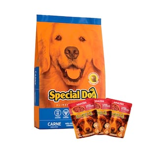 Ração Special Dog Cães Adultos Carne - 15Kg + ITEM