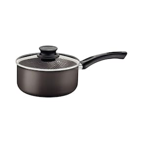 Panela Tramontina Paris Antiaderente Starflon Max Chumbo Com Tampa De Vidro 16 Cm 1,5 L Tramontina