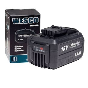 Bateria Recarregável 18V 4.0ah Li-ion Litio Ws9940 Wesco