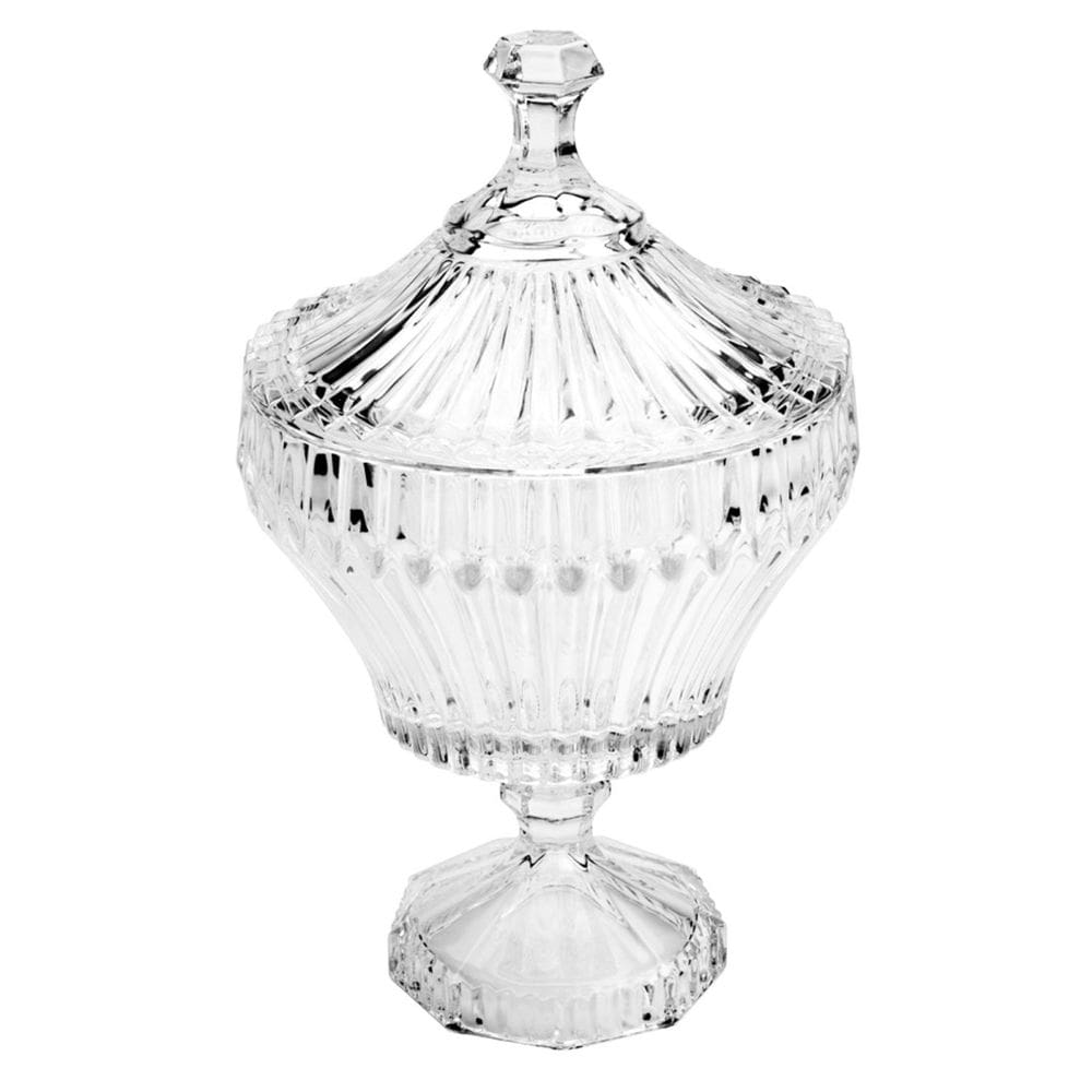 Potiche de Cristal Renaissance 20 cm com Pé Lyor