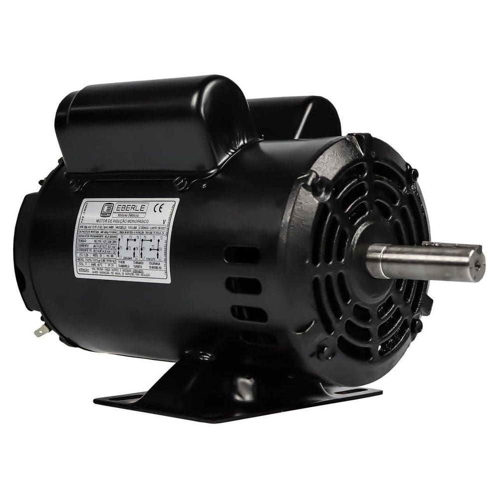 Motor eberle monofásico 5cv 5hp 2 pólos alta rotação 220v