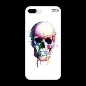 Capinha para Celular Caveira Aquarela Merilin Cases TPU de Alta Qualidade