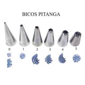 Kit Bico Pitanga 2d - 6 Peças - Bicos tamanho Grande
