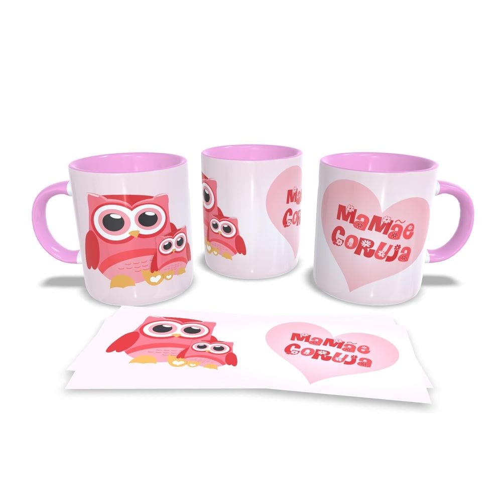 Canecas Rosa Presente Dia das Mães
