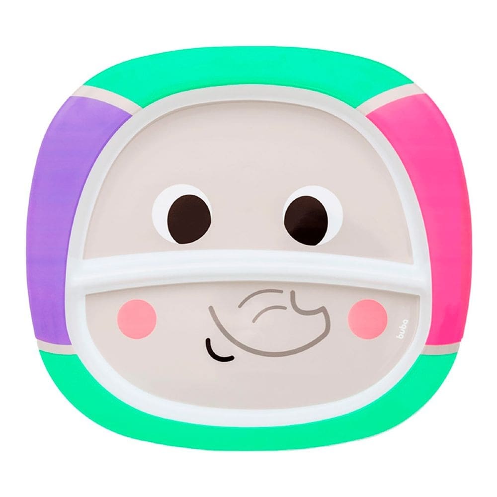 Pratinho com Divisória Bubazoo Elefante 16293 - Buba