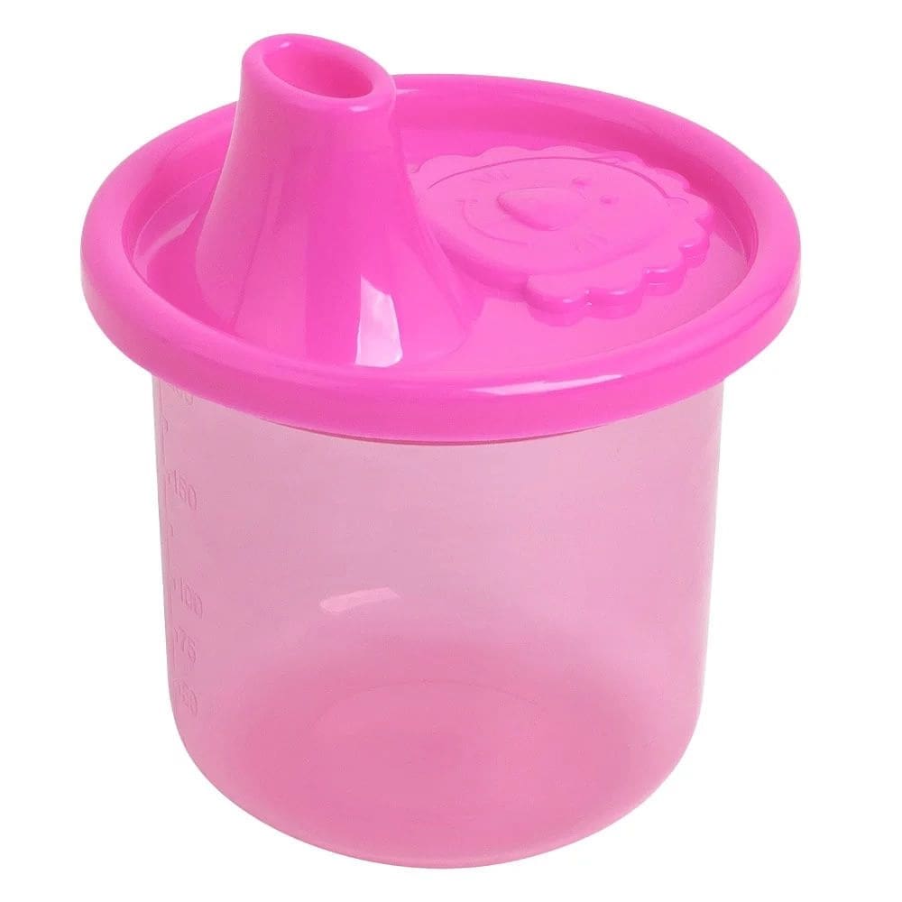 Copo Infantil Pequeno com Bico Colors Linha Dindo - 200ml - Rosa