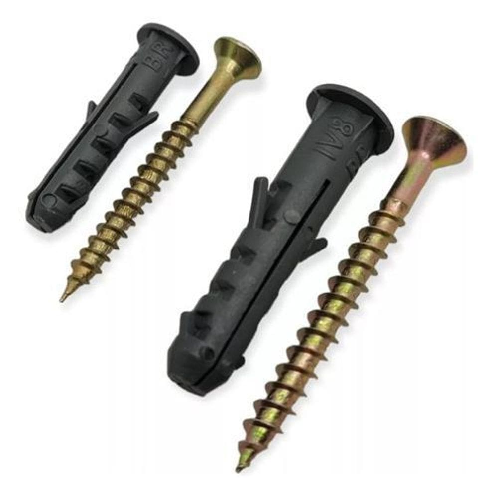 Parafusos Phillips C/Buchas 6Mm, 8Mm --Total 200 Peças