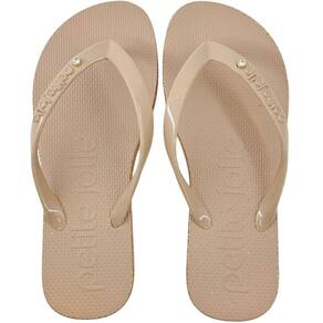 Chinelo Dedo Feminino Casual Dia a Dia com Brilho Borracha Petite Jolie Pj6970