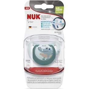 Chupeta de Silicone STAR 18+ Meses Bico ORAL FIT NUK