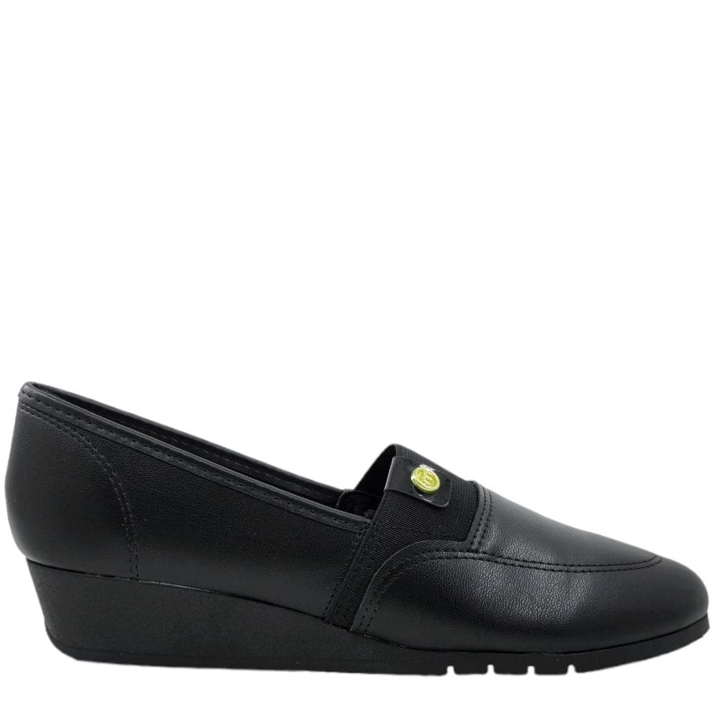 Sapato Confort Feminino Casual Dia a Dia Calce Fácil Salto Baixo Moleca 5156.881