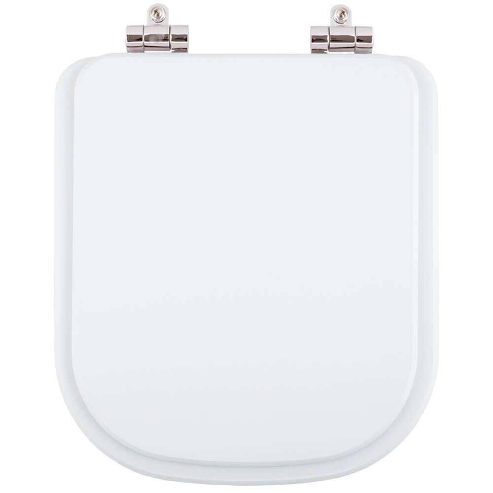 Assento Sanitário Poliéster Soft Close Living Branco para vaso Deca