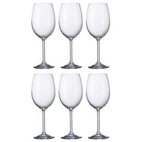 Jogo 6 taças vinho branco gastro 350 ml cristal bohemia