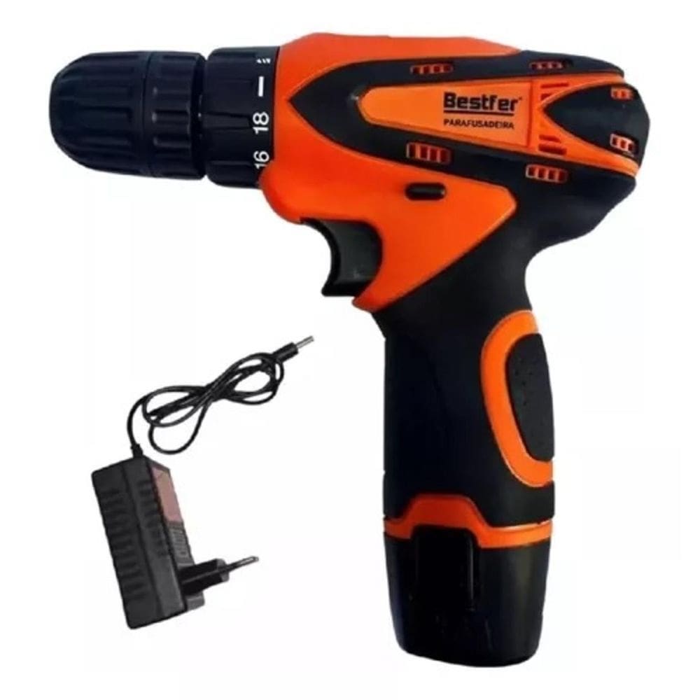 Parafusadeira Portátil 12V Sem Fio Com Bateria Bivolt