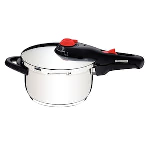 Panela pressão inox 4,5 l solar polida 6