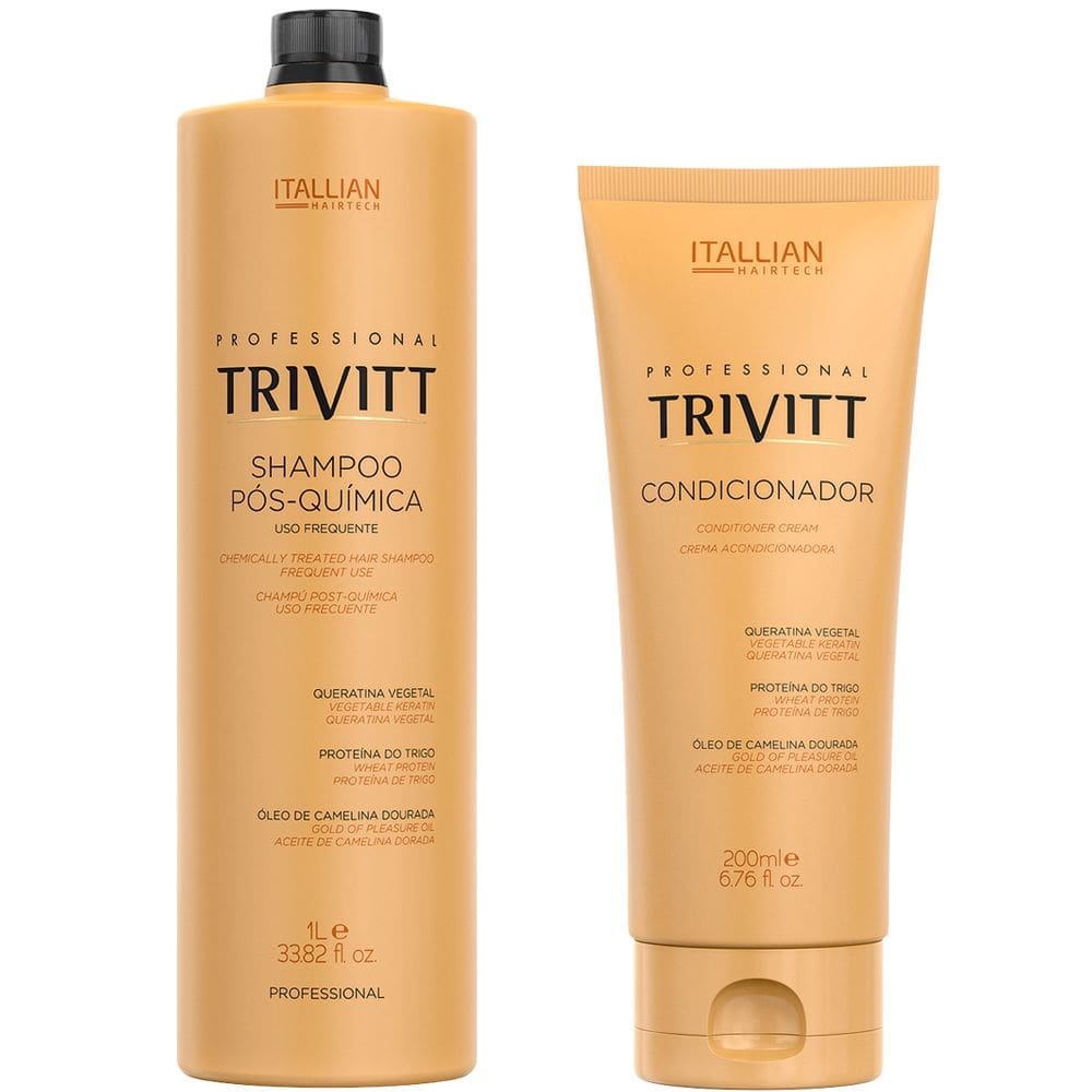 Kit Trivitt 2pçs: Shampoo 1 Litro + Condicionador 200ml