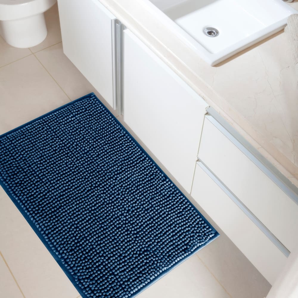 Tapete Banheiro 40x60 Antiderrapante Bolinha Microfibra Macarrão