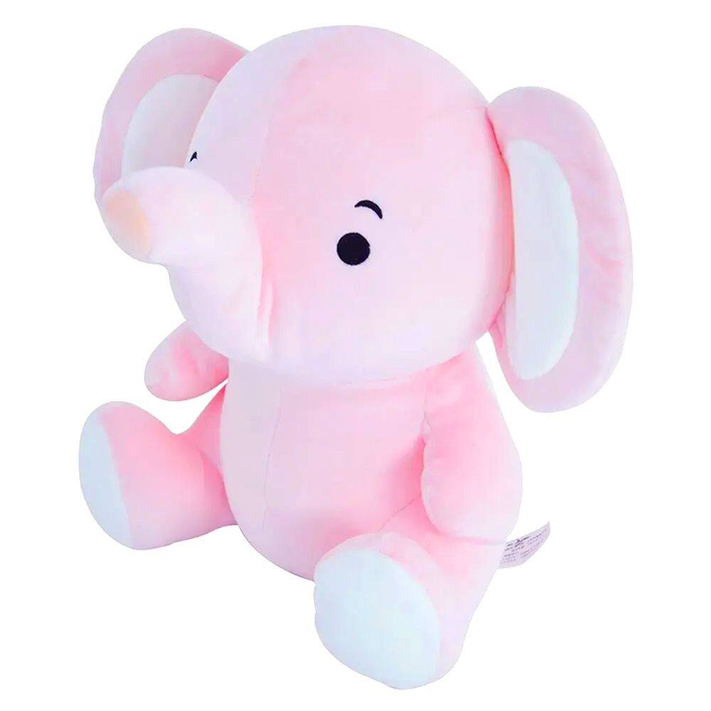 Pelucia Amigos do Coraçao Elefante Rosa DMT6460 - DMToys