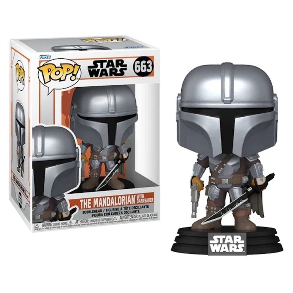 The Mandalorian with Dark Saber 663 Pop Funko Star Wars