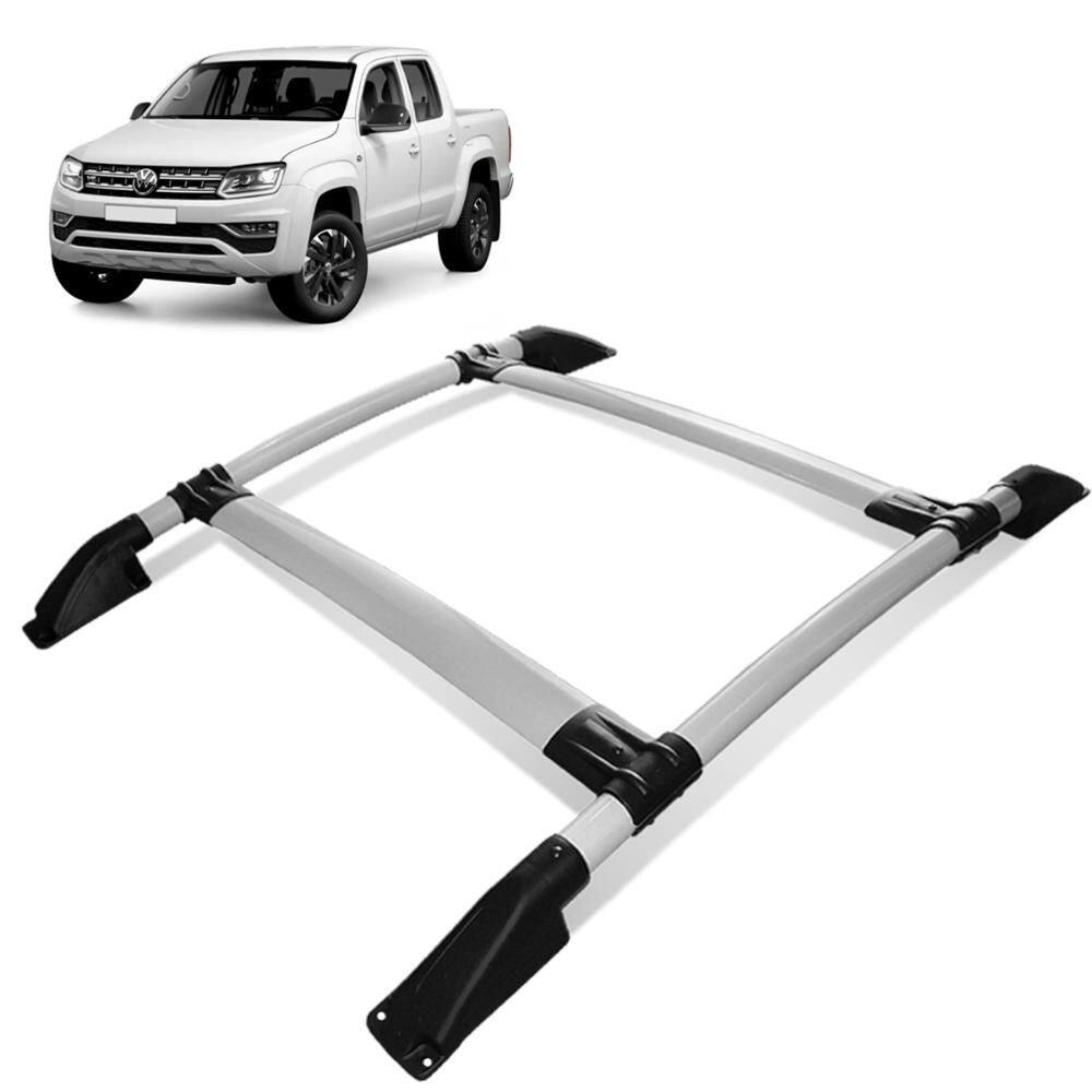 Rack De Teto Bagageiro Amarok 2010 a 2023 Prata Tubolar