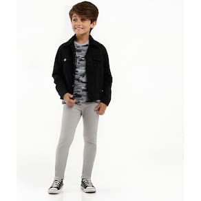 Calça jeans skinny infanto juvenil tamanho 36
