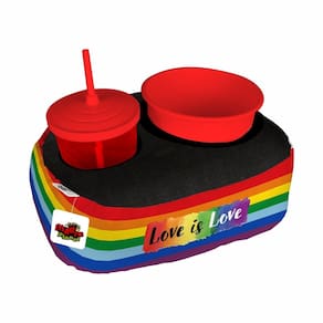 Almofada Kit Pipoca Cinema 1 Copo Canudo Balde Namorados Love is Love
