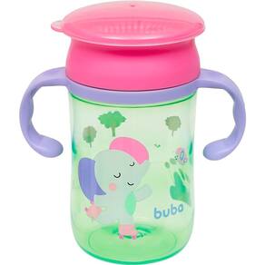 Copo de Treinamento 360 com Alça Bubazoo Elefante 17010 - Buba