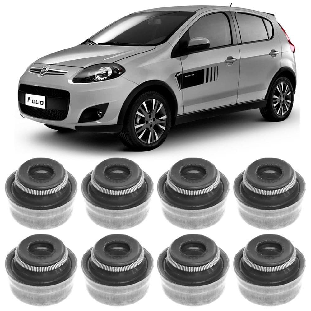 Kit Retentor Haste Válvula Novo Palio Novo Uno Fiorino Evo