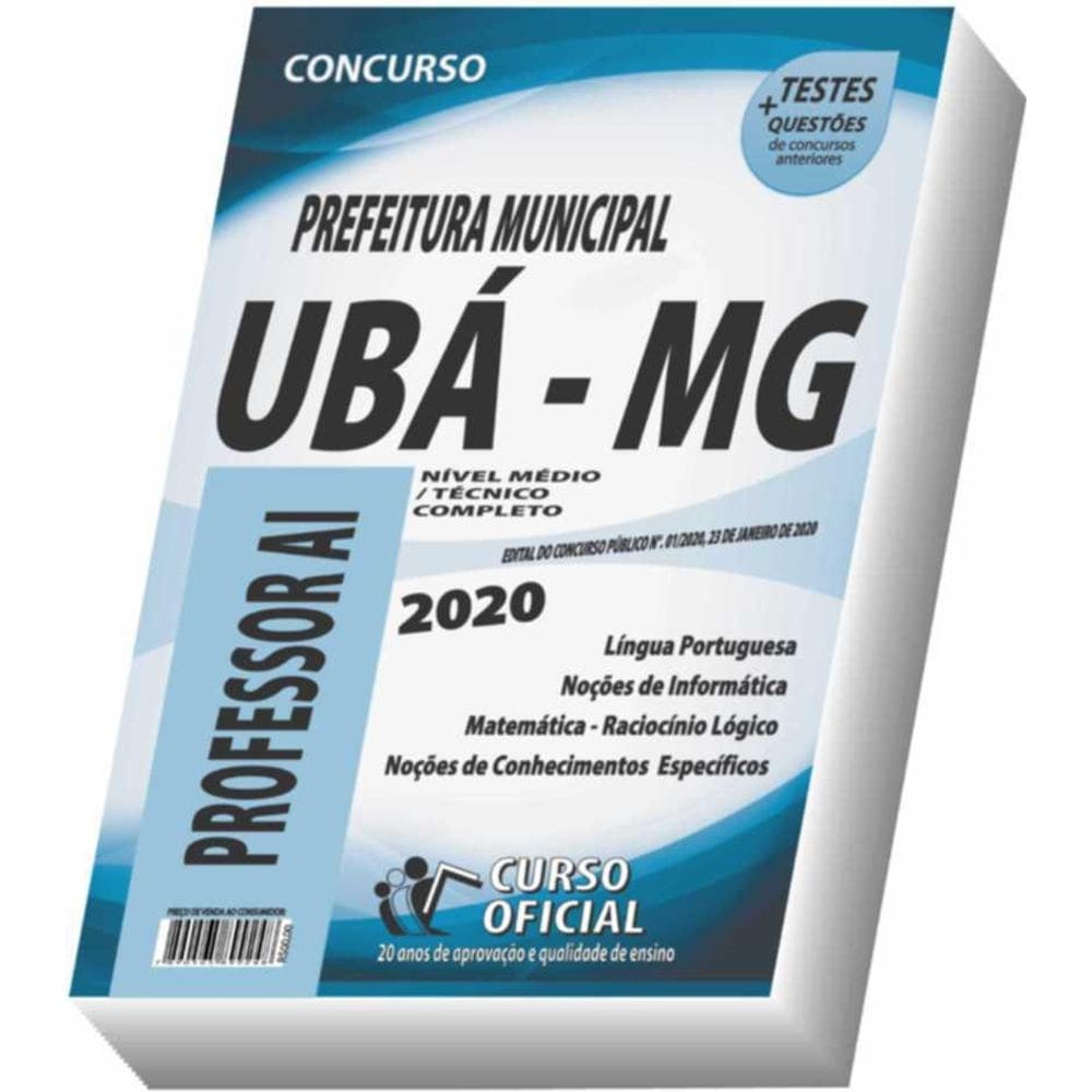 Apostila Prefeitura De Ubá - Professor Ai