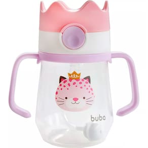 Copo com Alça Coroa Removível Oncinha 240ml 14458 - Buba