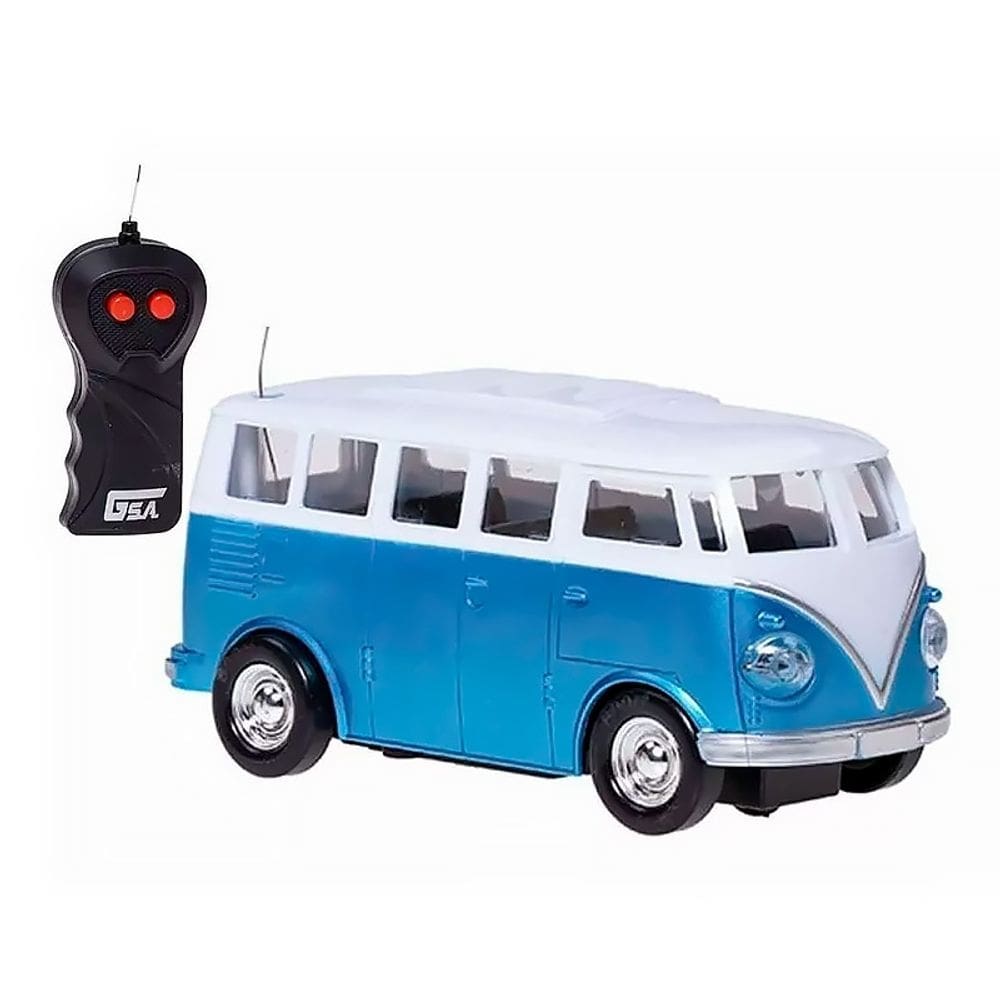Garagem S.A Classic Furgão Clássico de Controle Remoto Azul 3561 - Candide