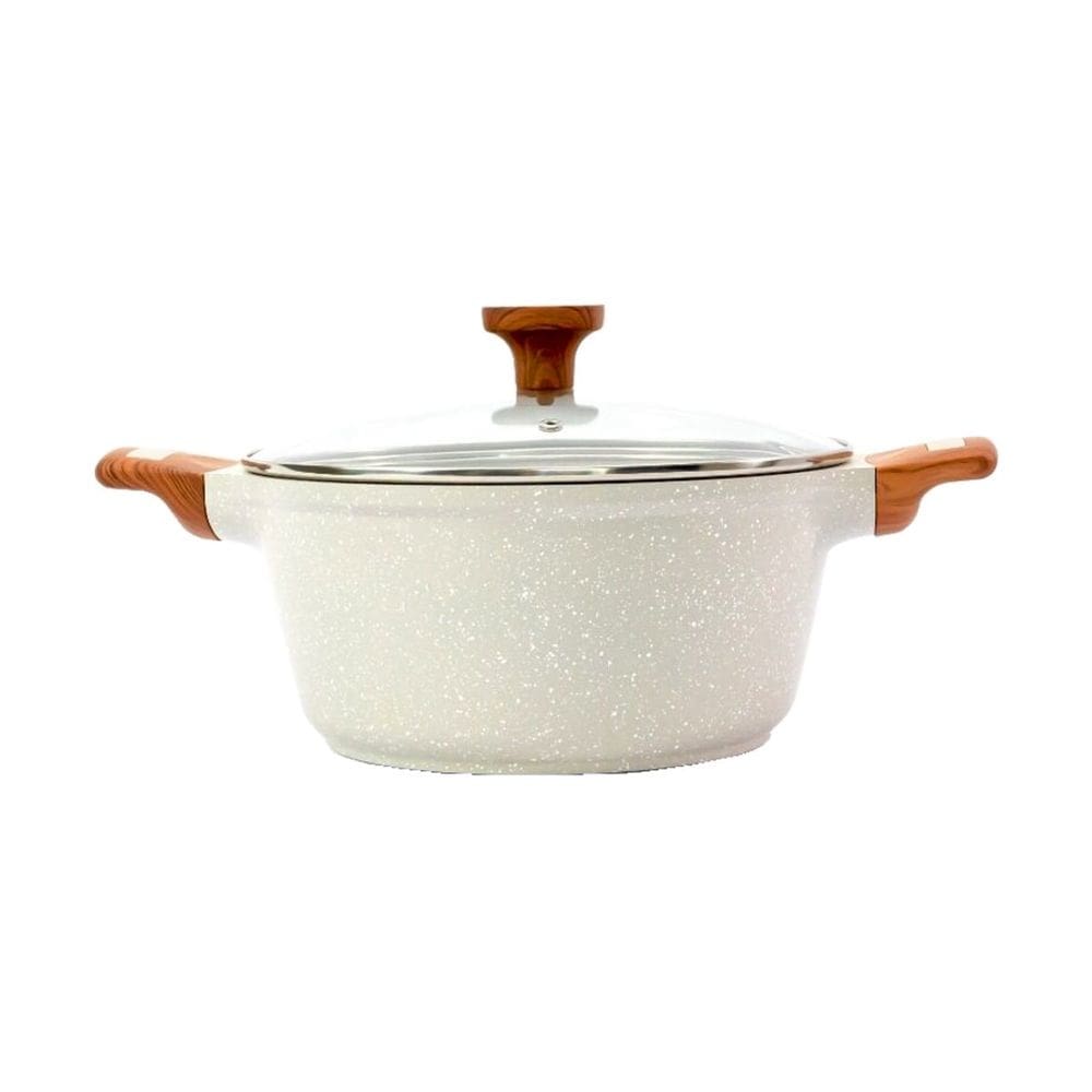 Caçarola Antiaderente Cerâmico Temperatti Bianco AM TV 20cm
