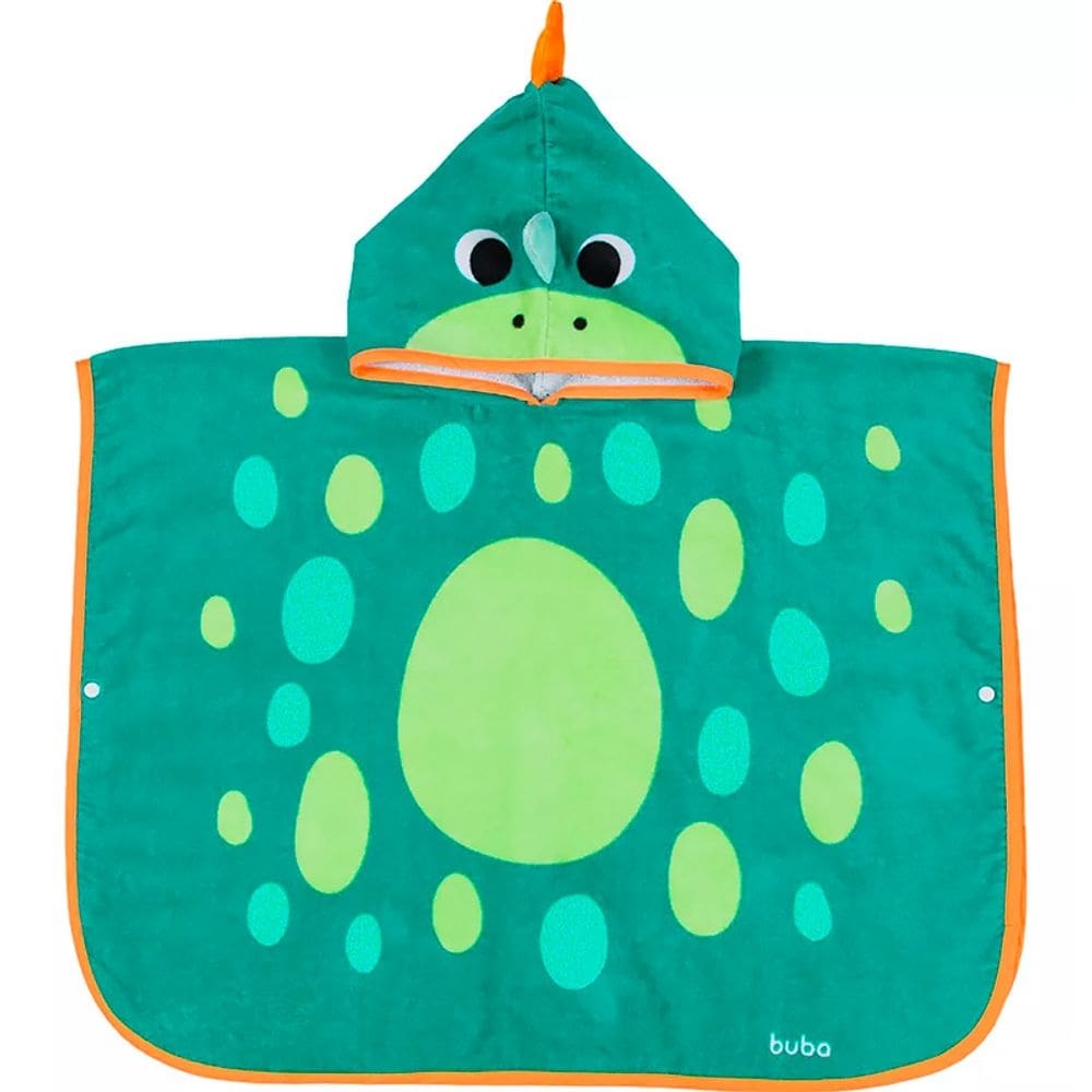 Toalha Poncho Estampa Divertida Dino 17067 - Buba