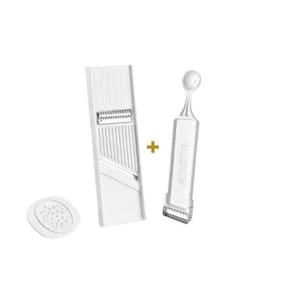 Kit 4 Em 1 Descascador E Cortador Para Legumes E Frutas