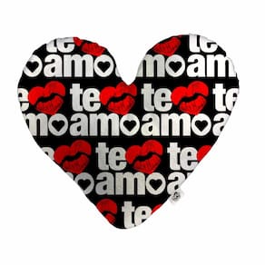 Almofada Coração Pelúcia Te Amo Namorados Tamanho:P