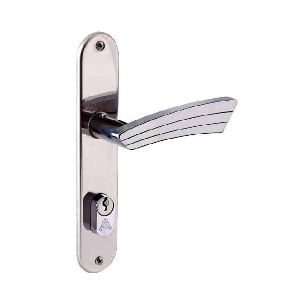 fechadura entrada pop 40mm espelho inox polido alianca