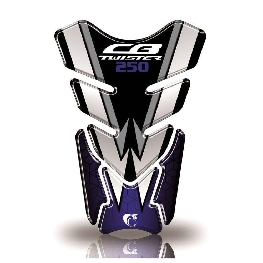 Kit Protetor De Tanque E Bocal Adesivo Moto Honda Cb Twister 250 Azul Azul