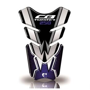Kit Protetor De Tanque E Bocal Adesivo Moto Honda Cb Twister 250 Azul Azul