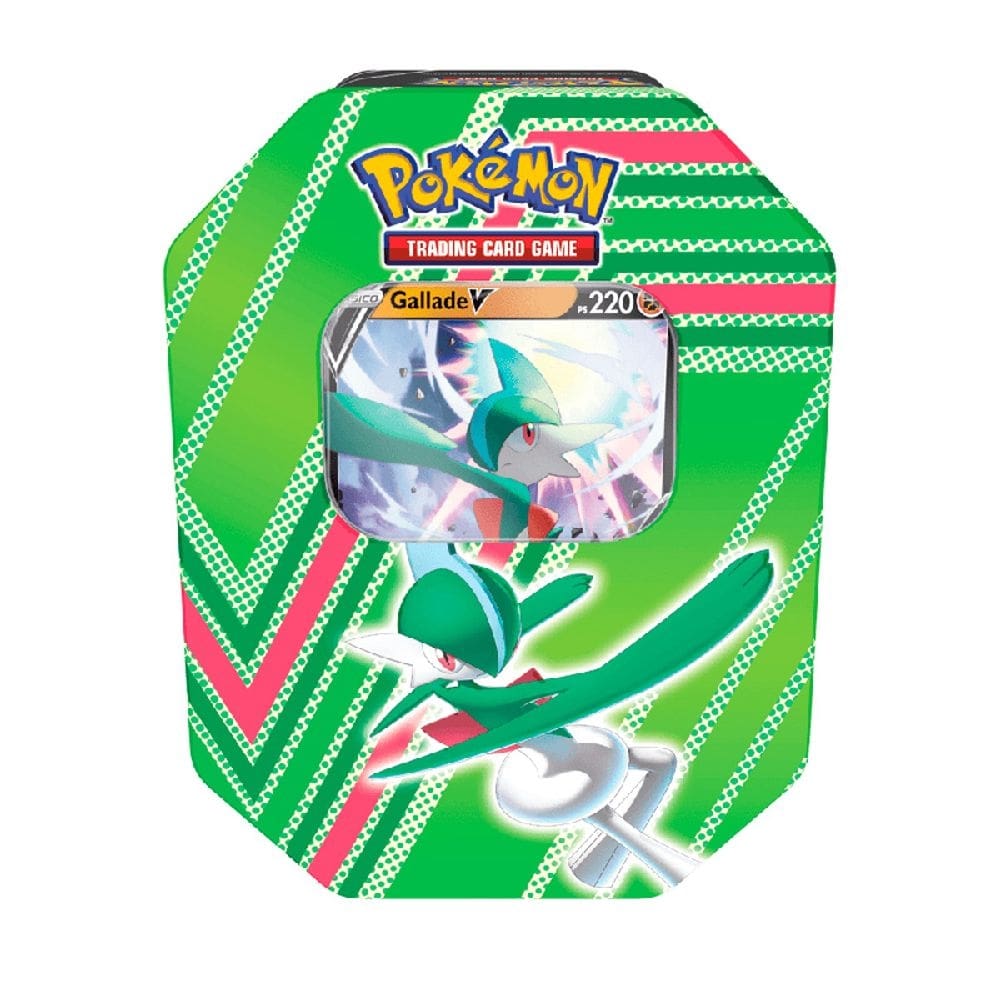 Lata Pokémon Trading Card Game Gallade V Potencial Oculto Verde 31924 - Copag