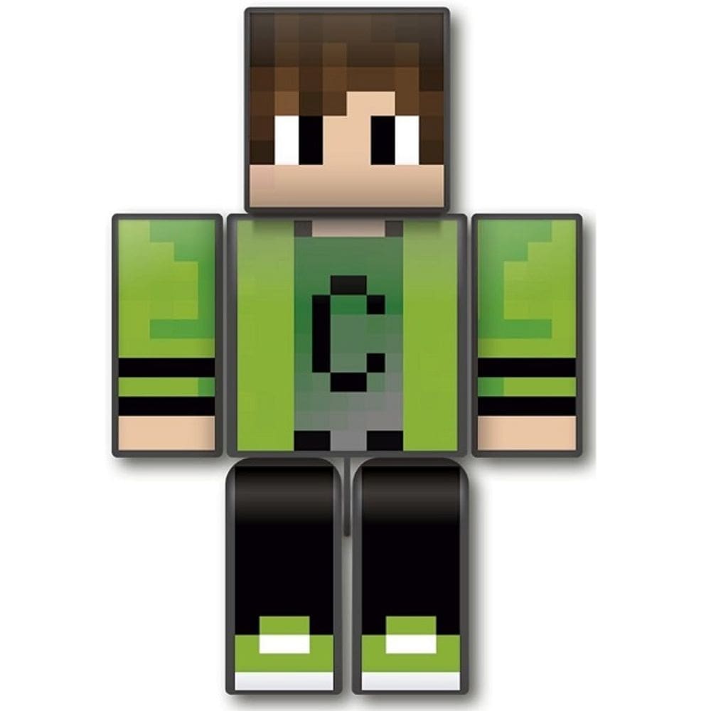 Boneco Minecraft Cadres Medio Youtuber Gamer 25CM