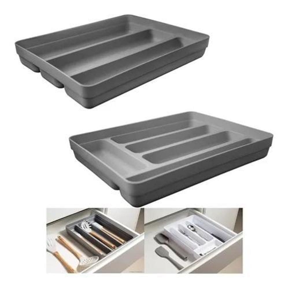 Kit 2 Organizador Gaveta Divisor Talheres Logic Utensílios