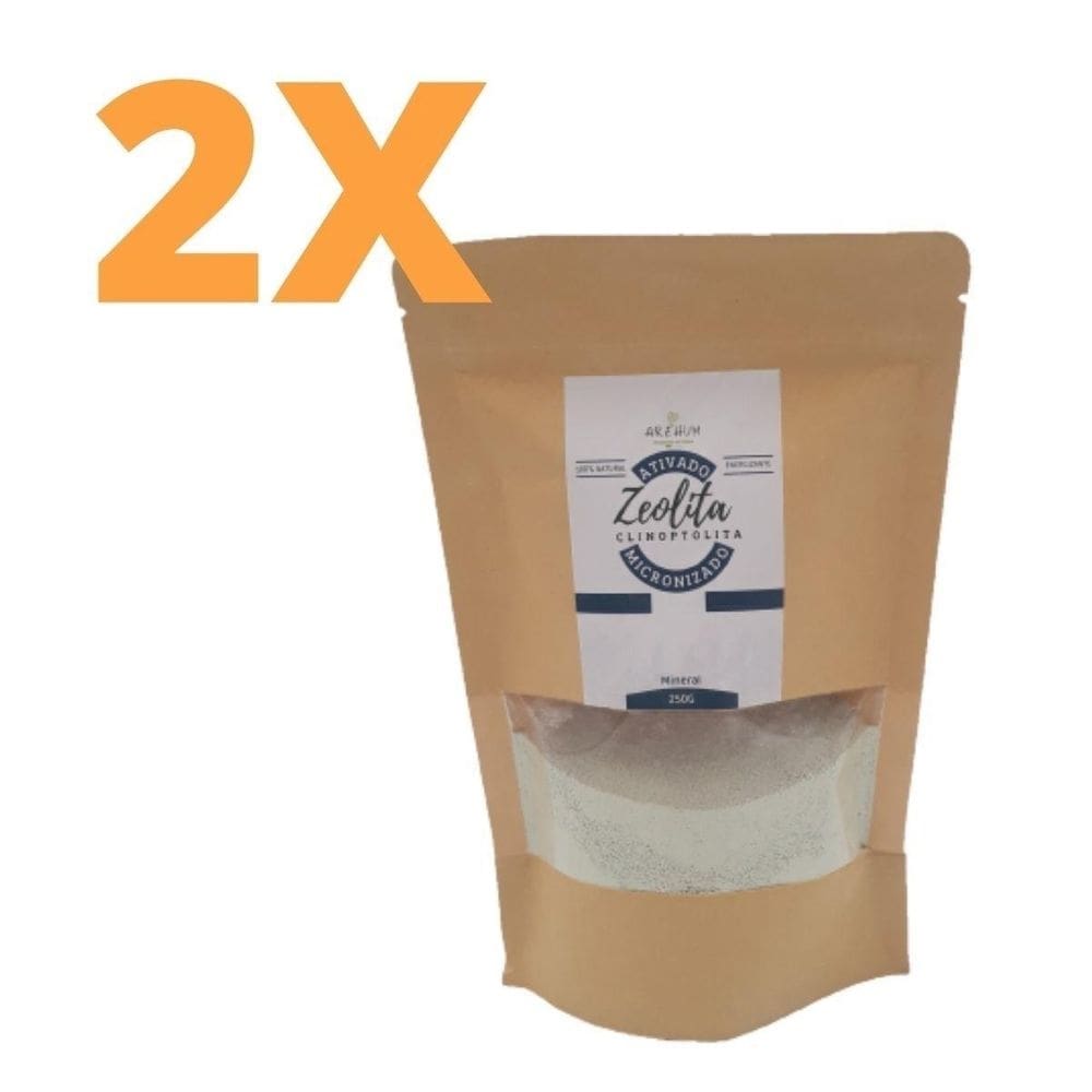 Kit 2 zeolita clinoptilolita standart 250g potencializada