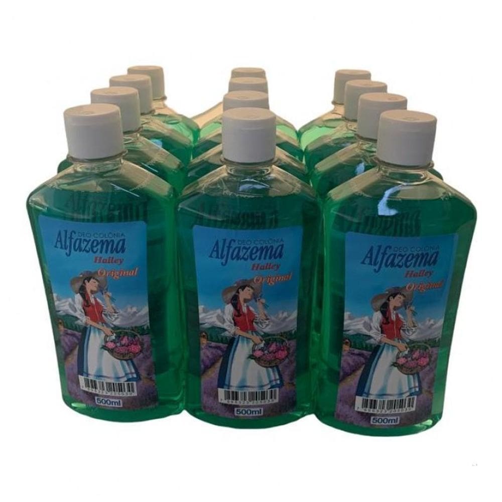 Kit com 12 deo-colonia alfazema halley 500 ml